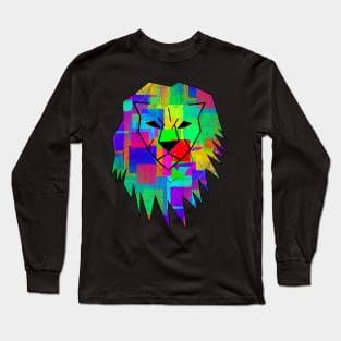 Colorful Lion Long Sleeve T-Shirt